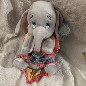 Disney‎ Parks Babies Dumbo Elephant Plushie Toy with Blanket Stuffed Animal NWT
